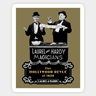 Laurel & Hardy: Magicians (The Hollywood Revue of 1929) Sticker